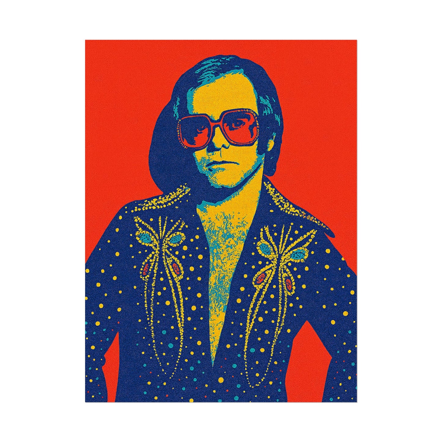 E. John Pop Art Poster