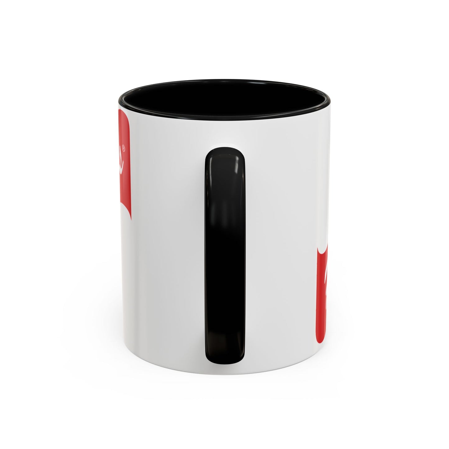 Prestwich Heys Red Stripe Accent Coffee Mug (11, 15oz)