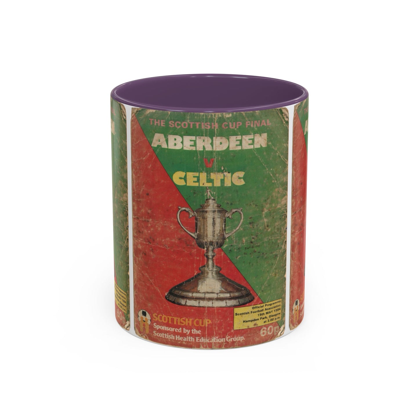 1984 Scottish Cup Final Aberdeen Celtic Programme Poster Accent Coffee Mug (11, 15oz)
