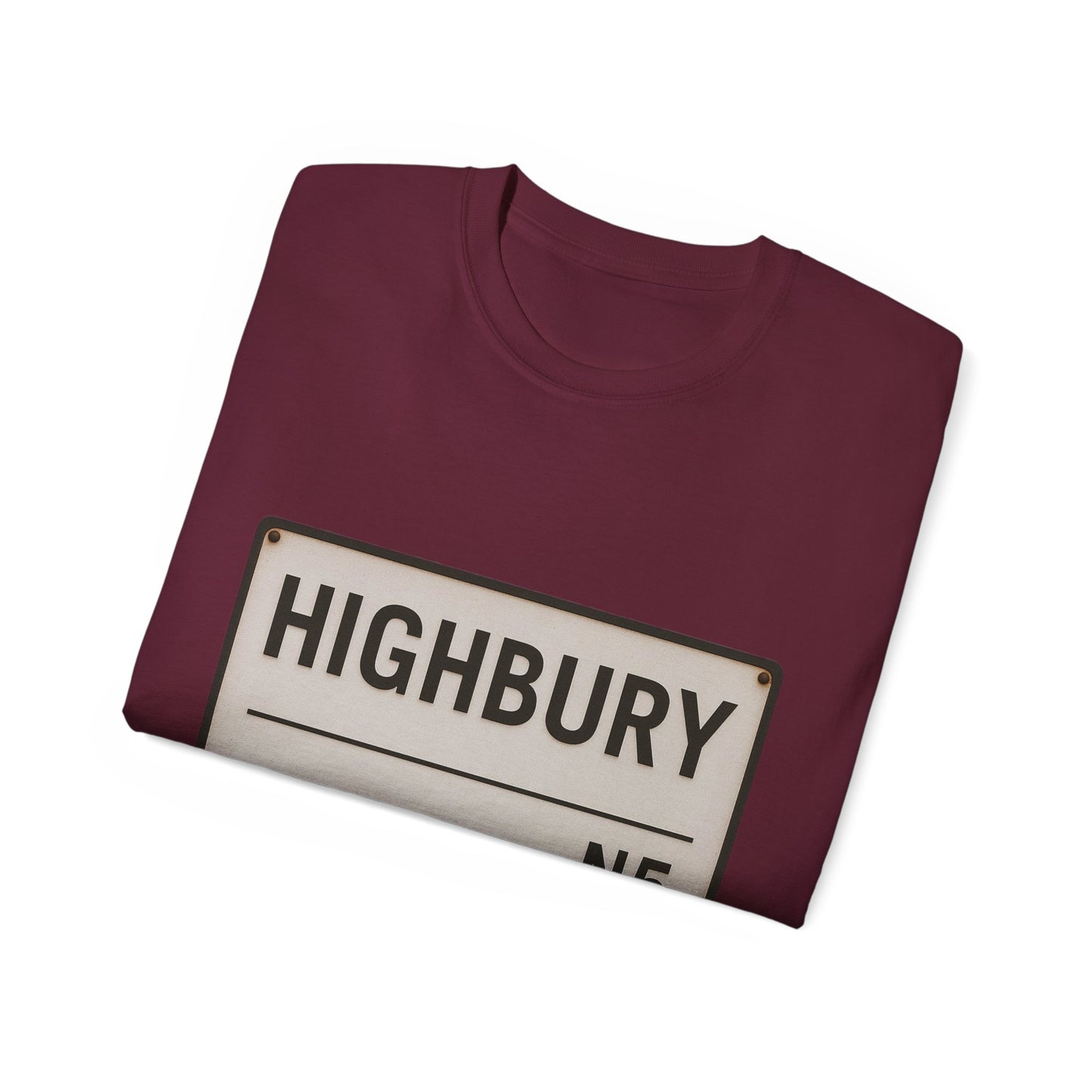 Highbury N5 Arsenal Road Sign T-Shirt