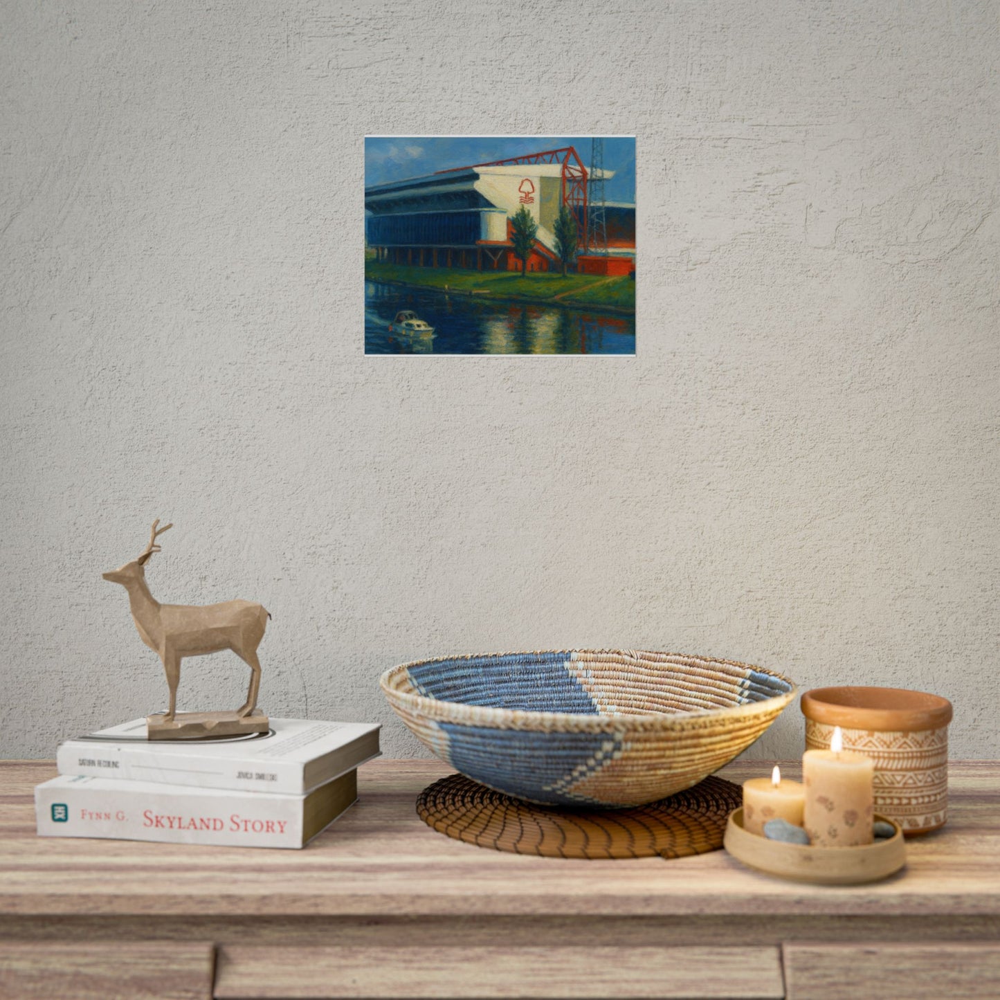 Nottingham Forest City Ground Day Painting Print Poster