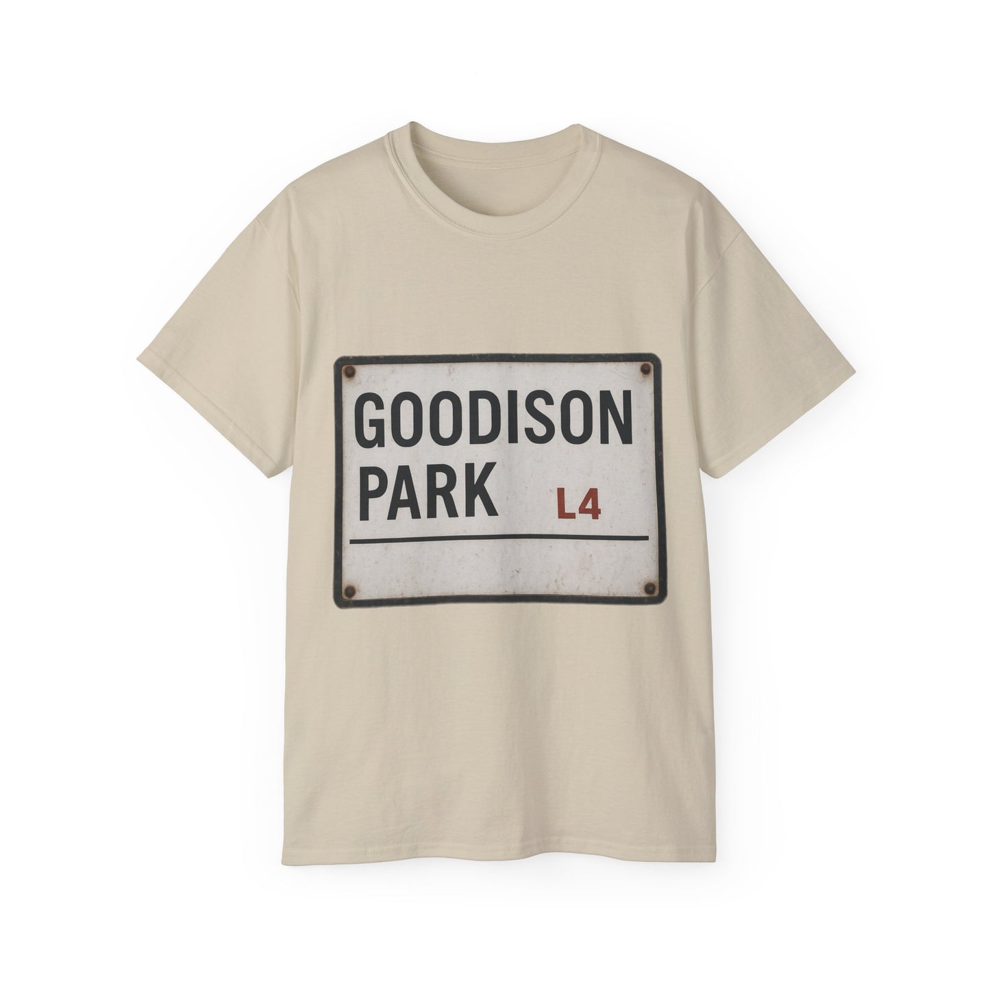 Goodison Park Everton Road Sign T-Shirt