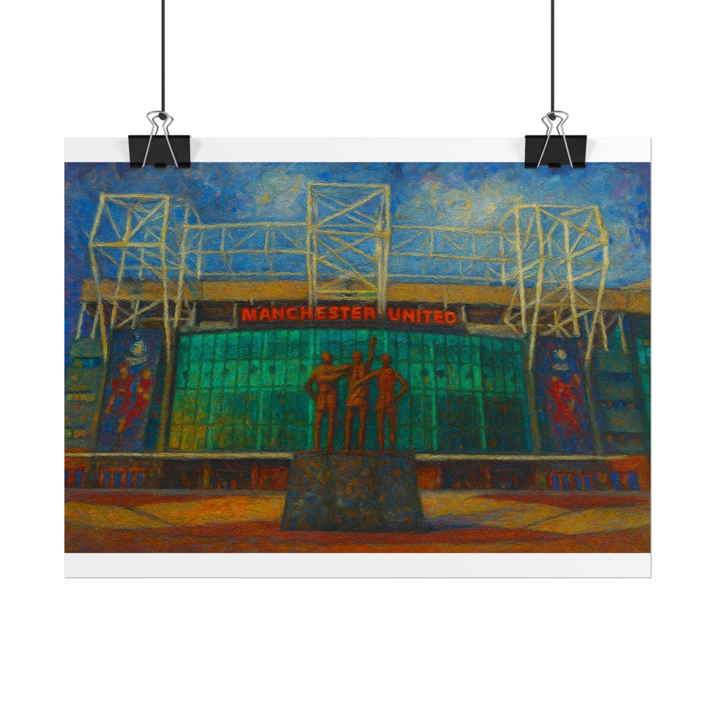 Manchester United Old Trafford United Trinity Poster