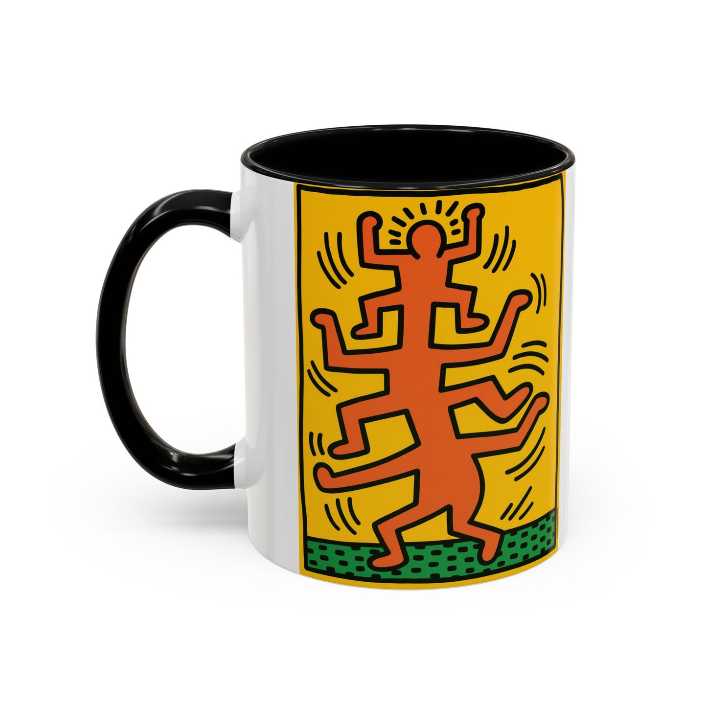 Keith Haring Plate No. 1 (from the Growing suite) Orange Mug