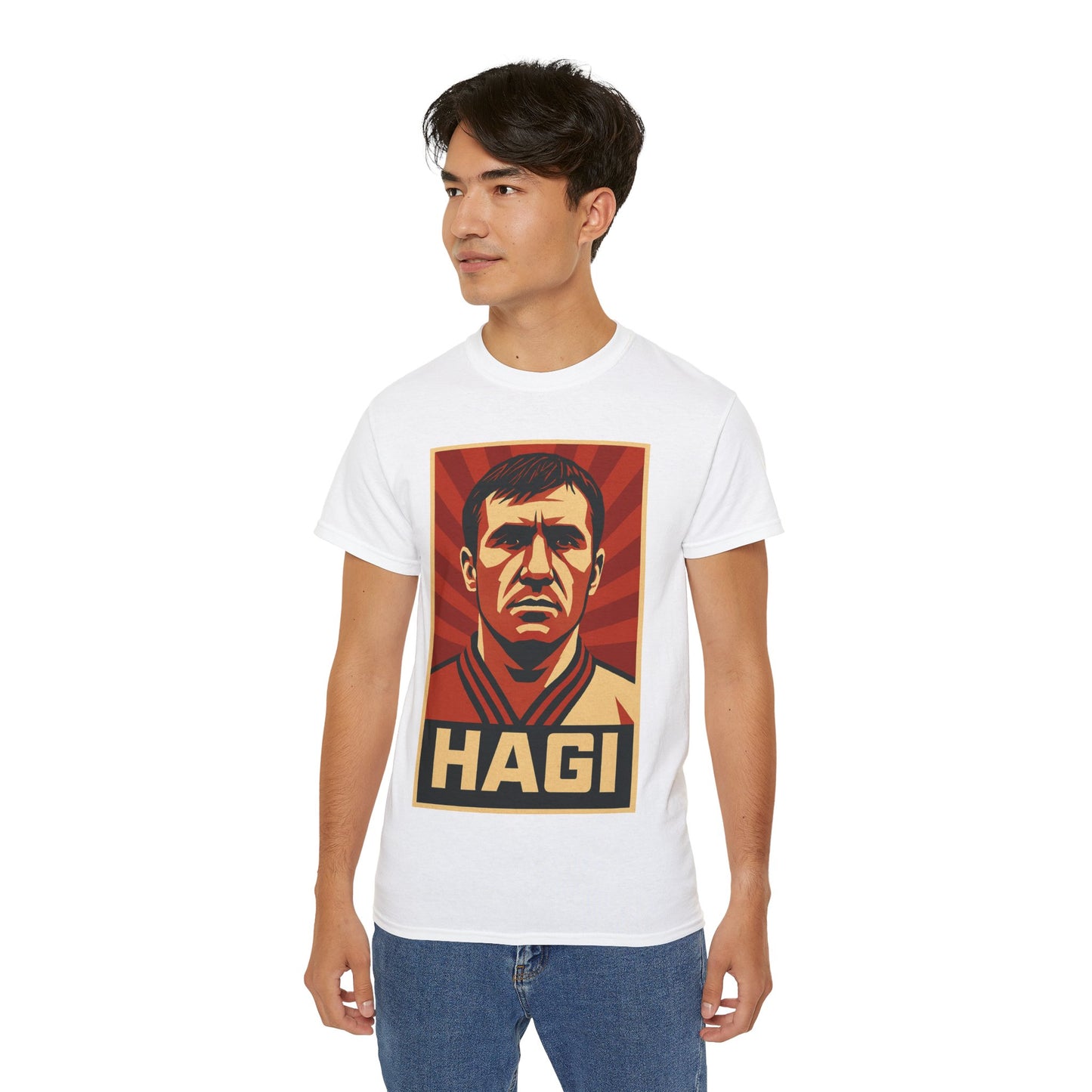 Gheorghe Hagi Propaganda Poster - Romania