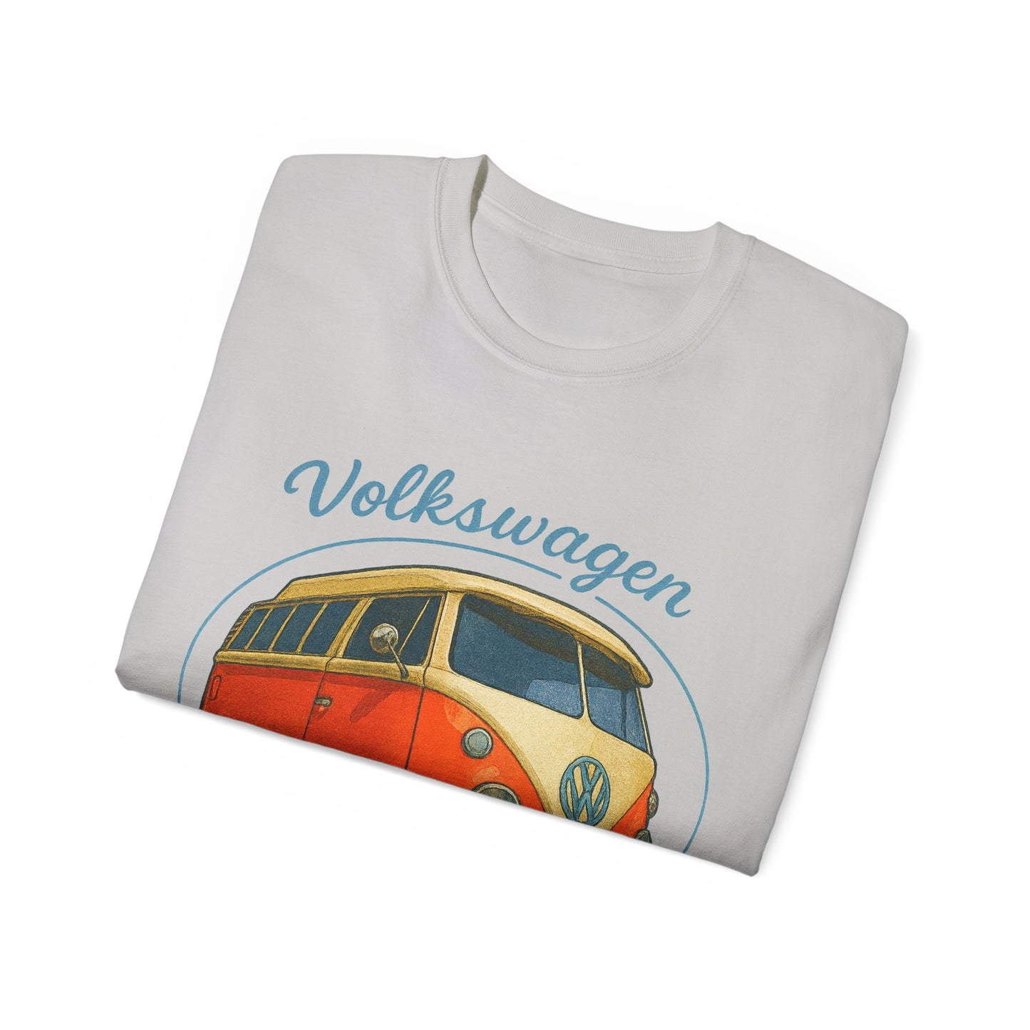 Retro Volkswagen Camper Van 3/4 Orange