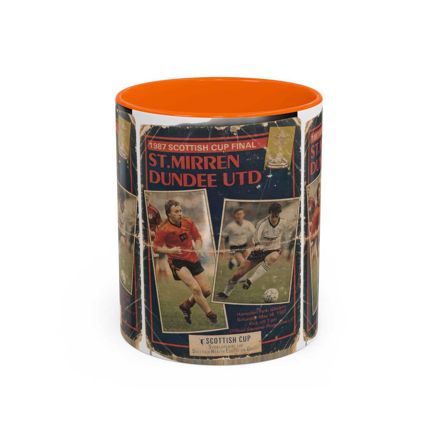 1987 Scottish Cup Final St Mirren Dundee United Programme Poster Accent Coffee Mug (11, 15oz)
