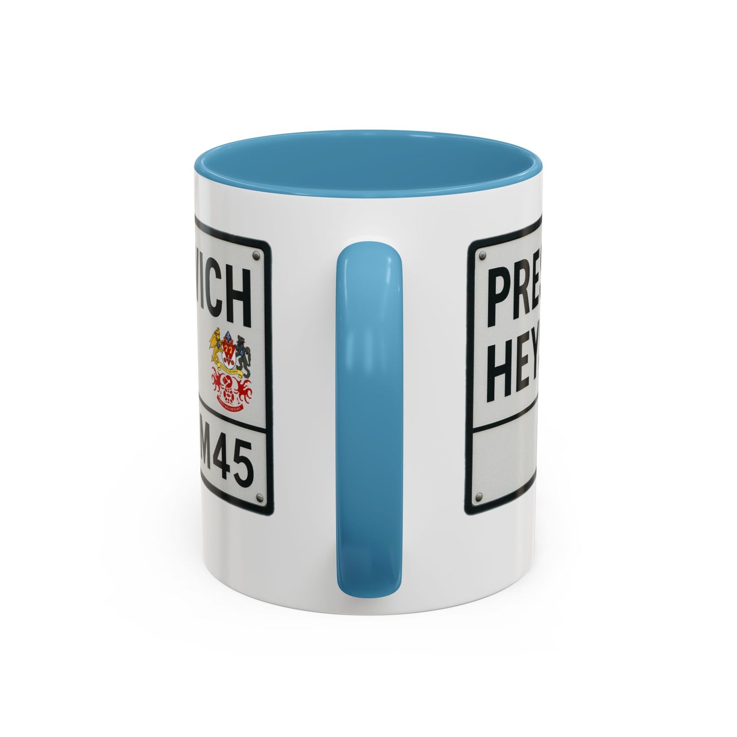 Prestwich Heys Road Sign Accent Coffee Mug (11, 15oz)