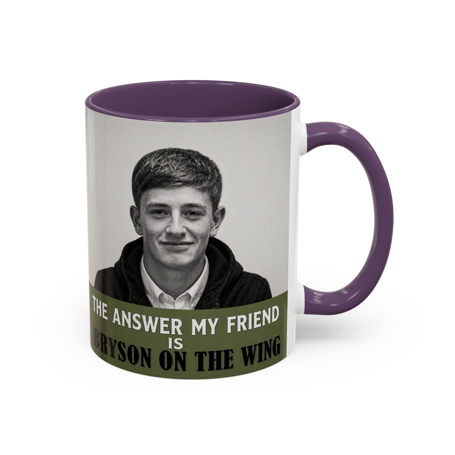 Bryson Appleton The Answer My Friend - Prestwich Heys Accent Coffee Mug (11, 15oz)