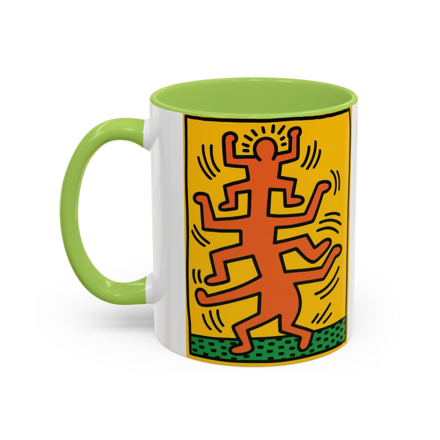 Keith Haring Plate No. 1 (from the Growing suite) Orange Mug