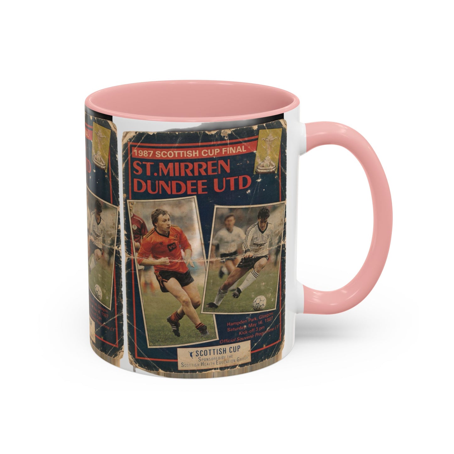 1987 Scottish Cup Final St Mirren Dundee United Programme Poster Accent Coffee Mug (11, 15oz)