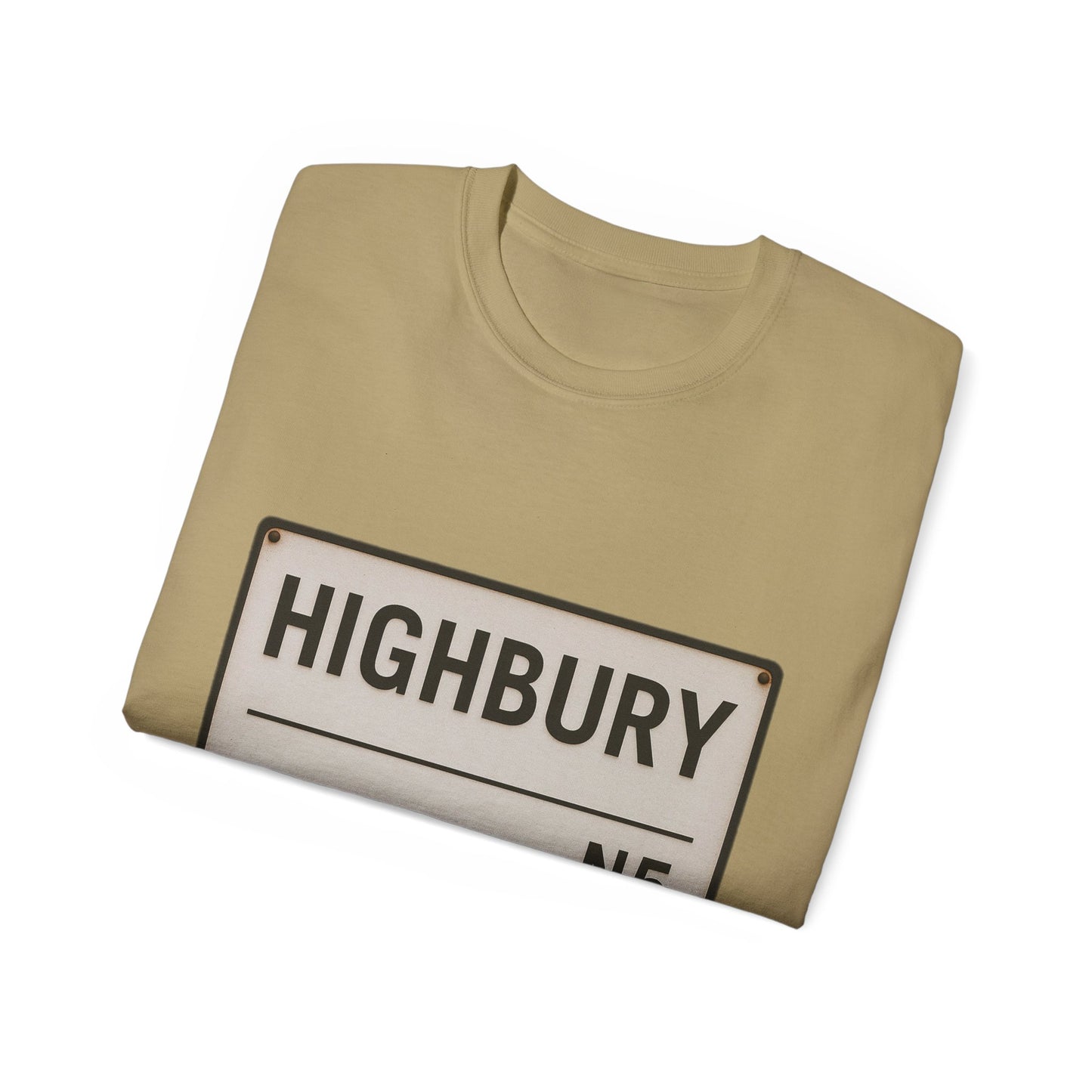 Highbury N5 Arsenal Road Sign T-Shirt