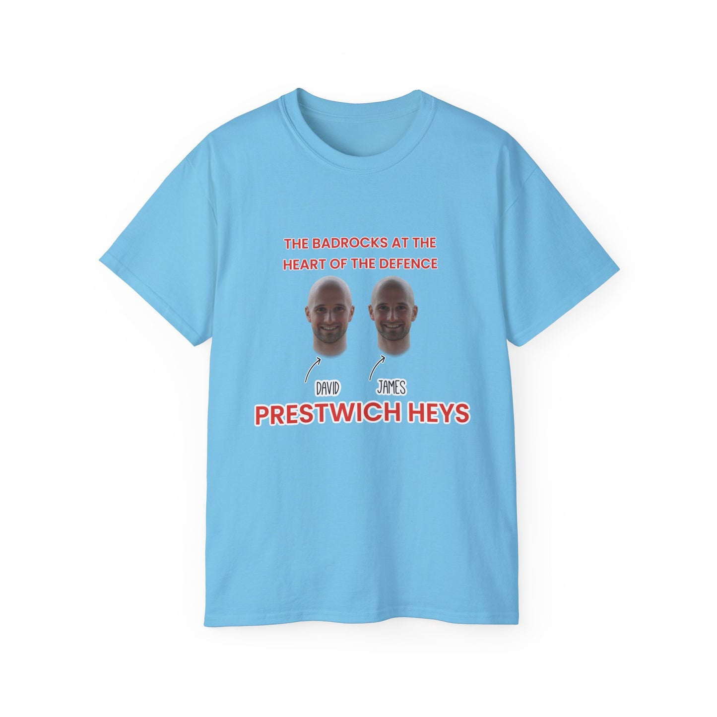 The Badrocks at the heart of the defence - James and David Badrock Prestwich Heys Unisex Ultra Cotton Tee