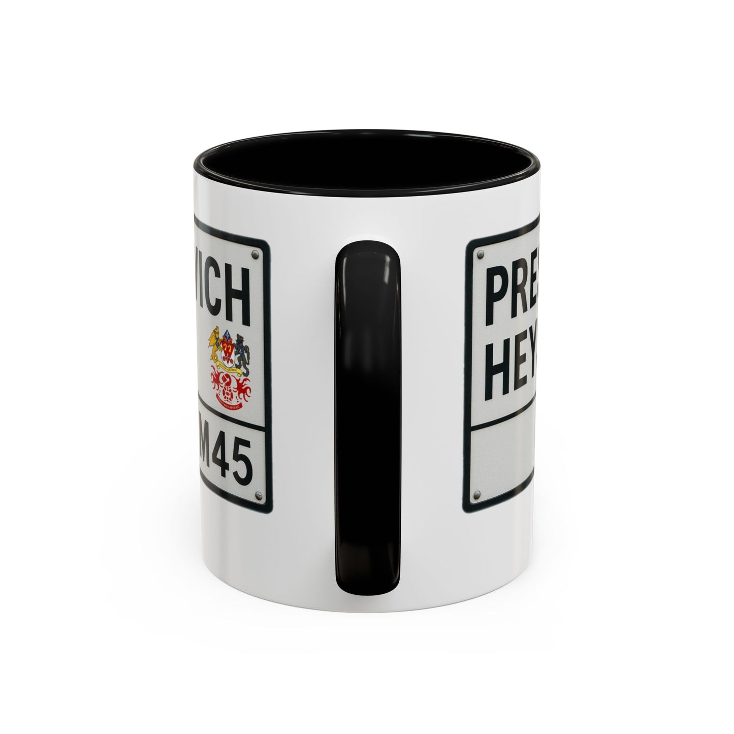 Prestwich Heys Road Sign Accent Coffee Mug (11, 15oz)
