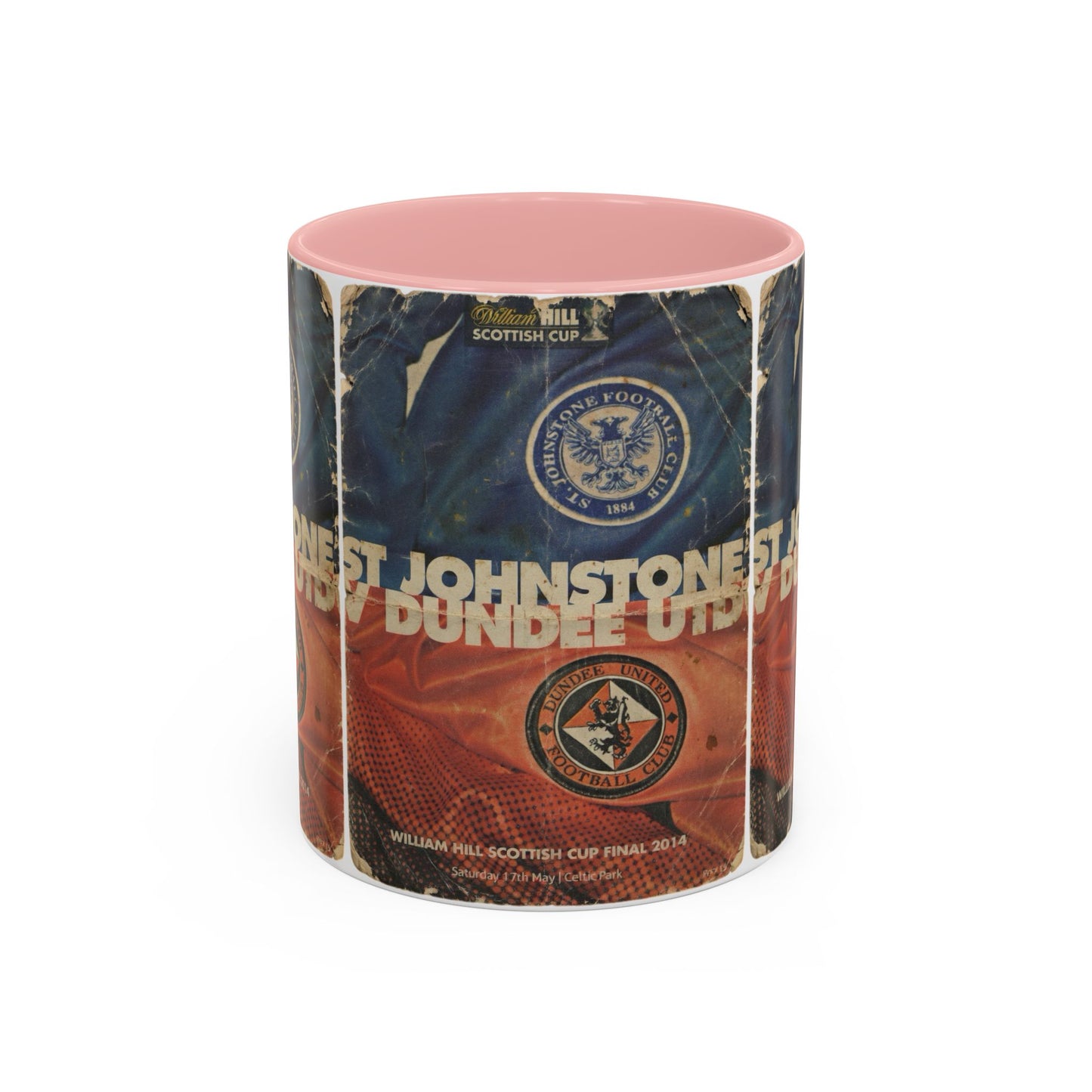 2014 Scottish Challenge Cup Final Dundee United St Johnstone Programme Poster Accent Coffee Mug (11, 15oz)