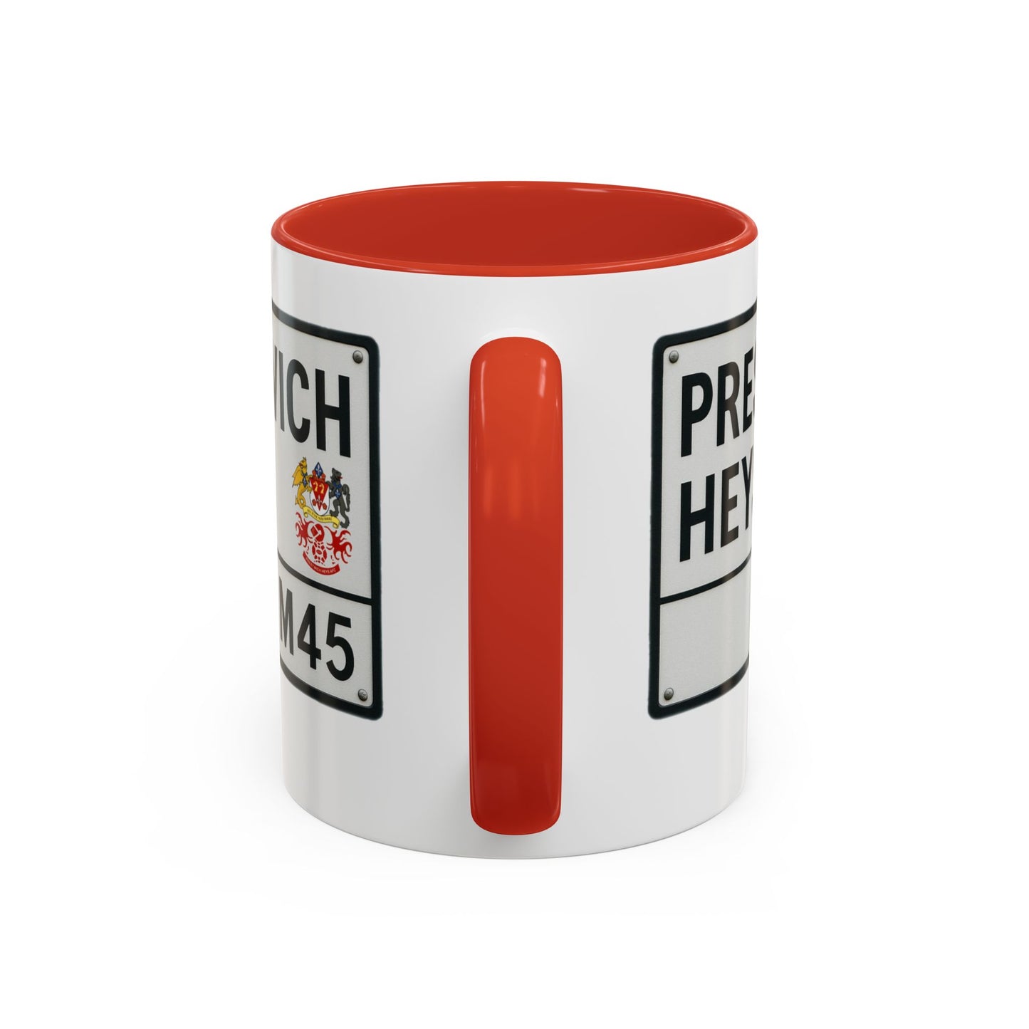 Prestwich Heys Road Sign Accent Coffee Mug (11, 15oz)