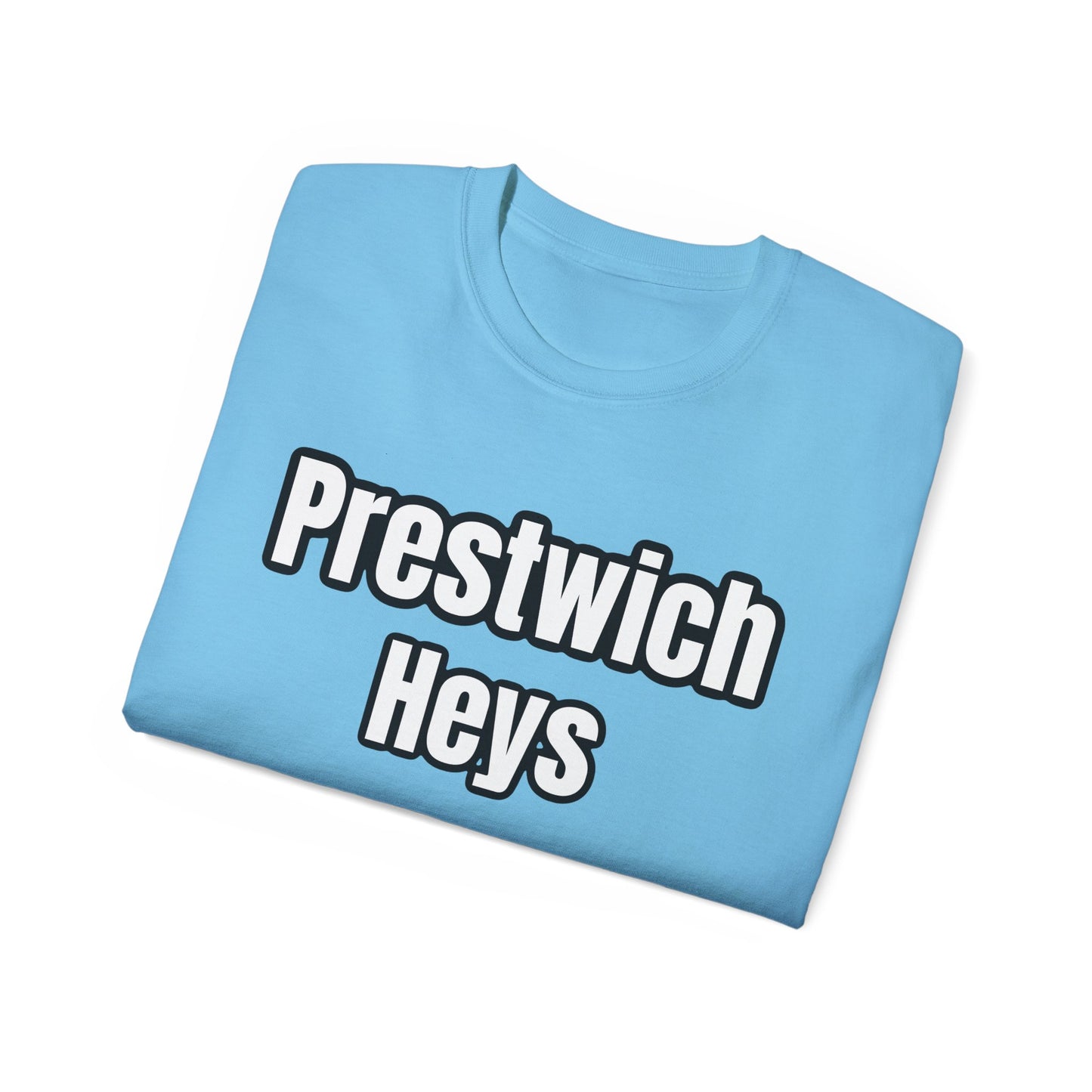 Prestwich Heys Est. 1938 Black on Red