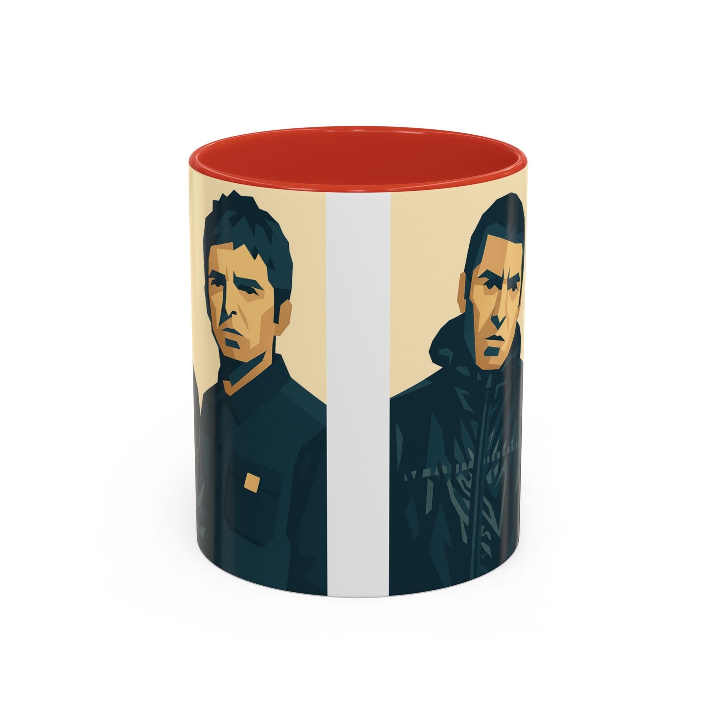 Oasis-Inspired Coffee Mug, Liam and Noel Gallagher