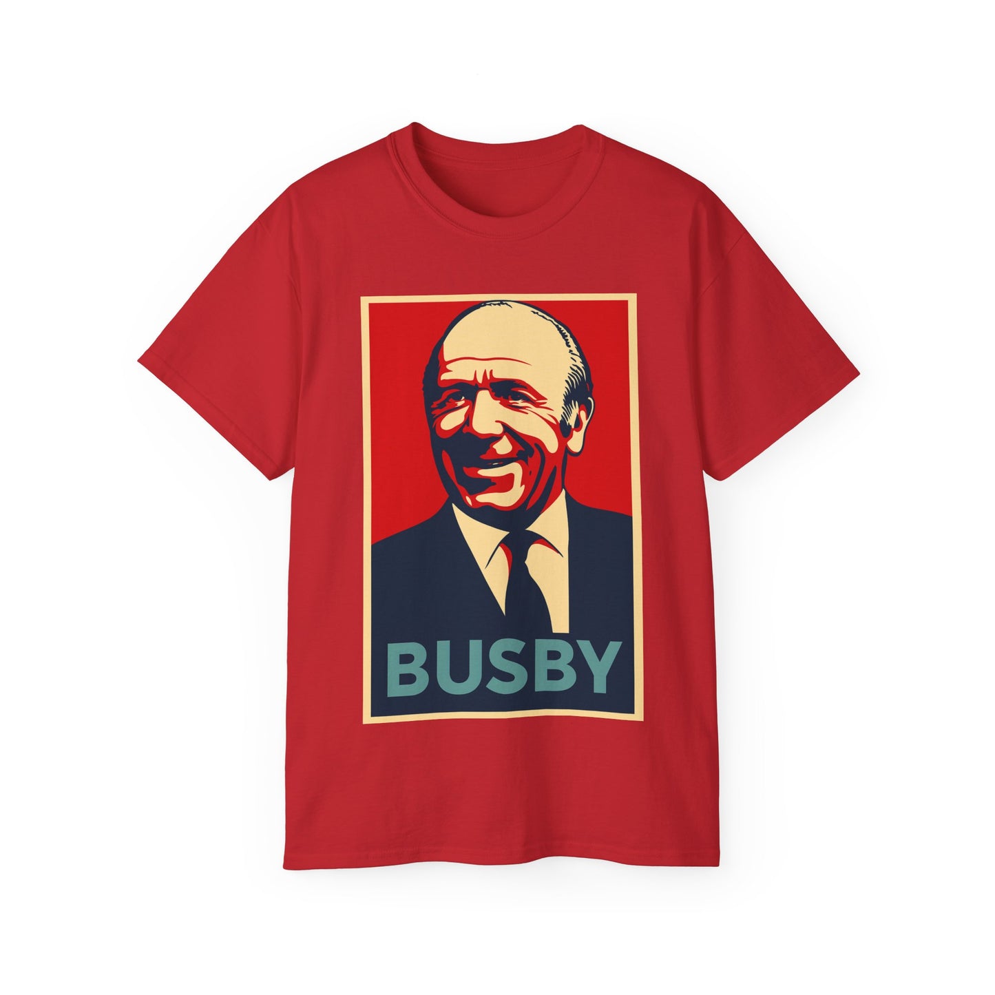 Matt Busby Hope Poster T-Shirt - Manchester United