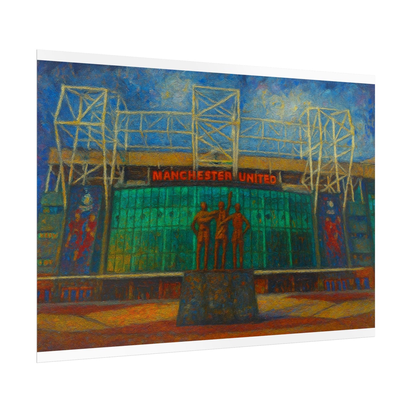 Manchester United Old Trafford United Trinity Poster