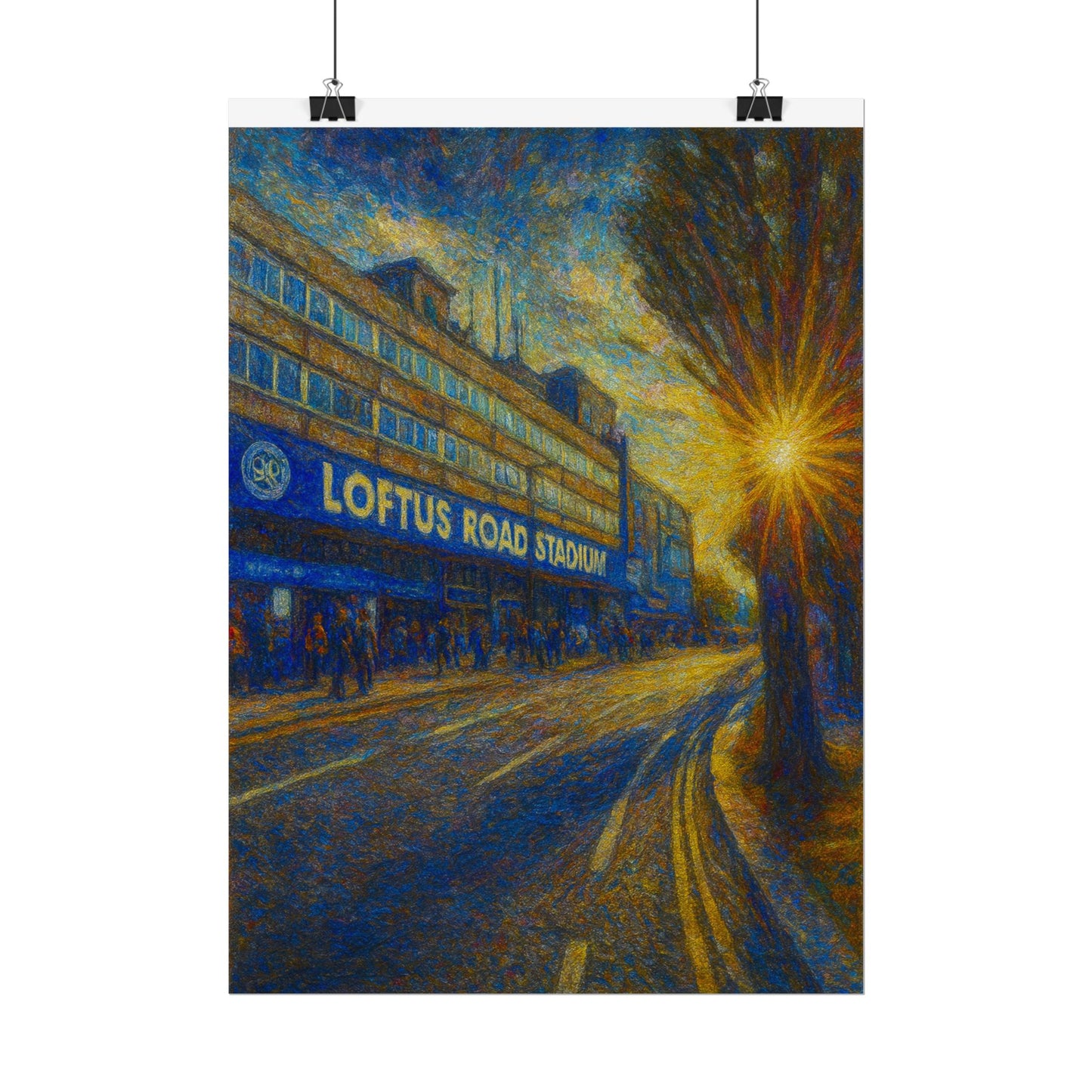 Queens Park Rangers Loftus Road Stadium Rolled Poster