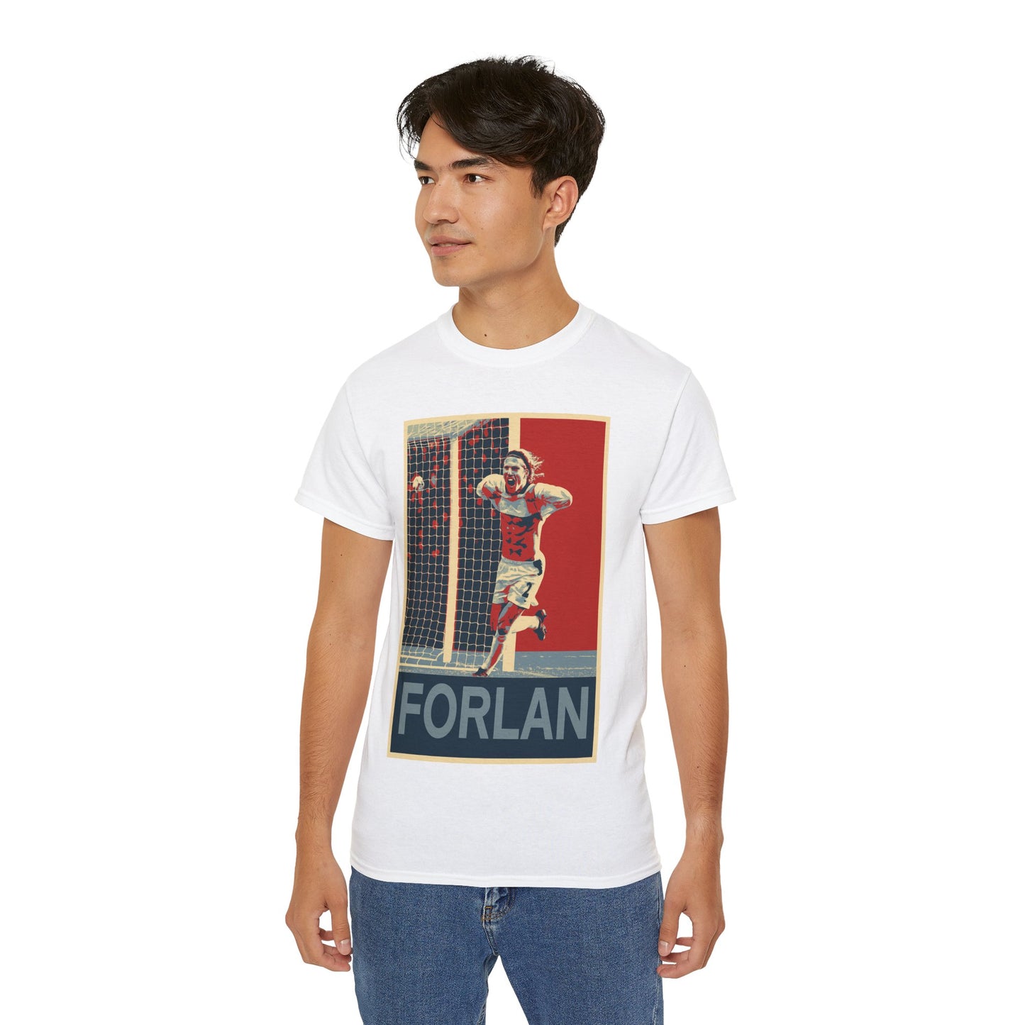 Diego Forlan Liverpool Goal Celebration T-Shirt - Manchester United
