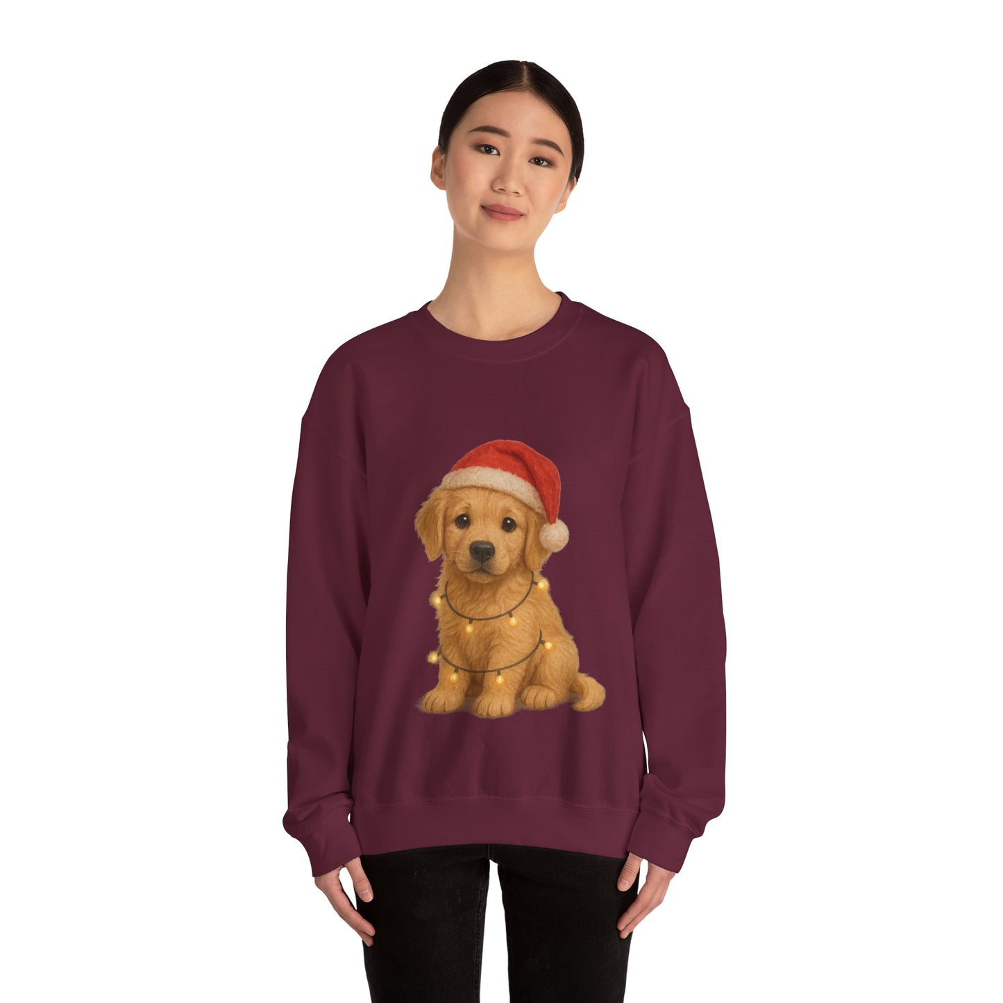 Golden Retriever Puppy Christmas Jumper