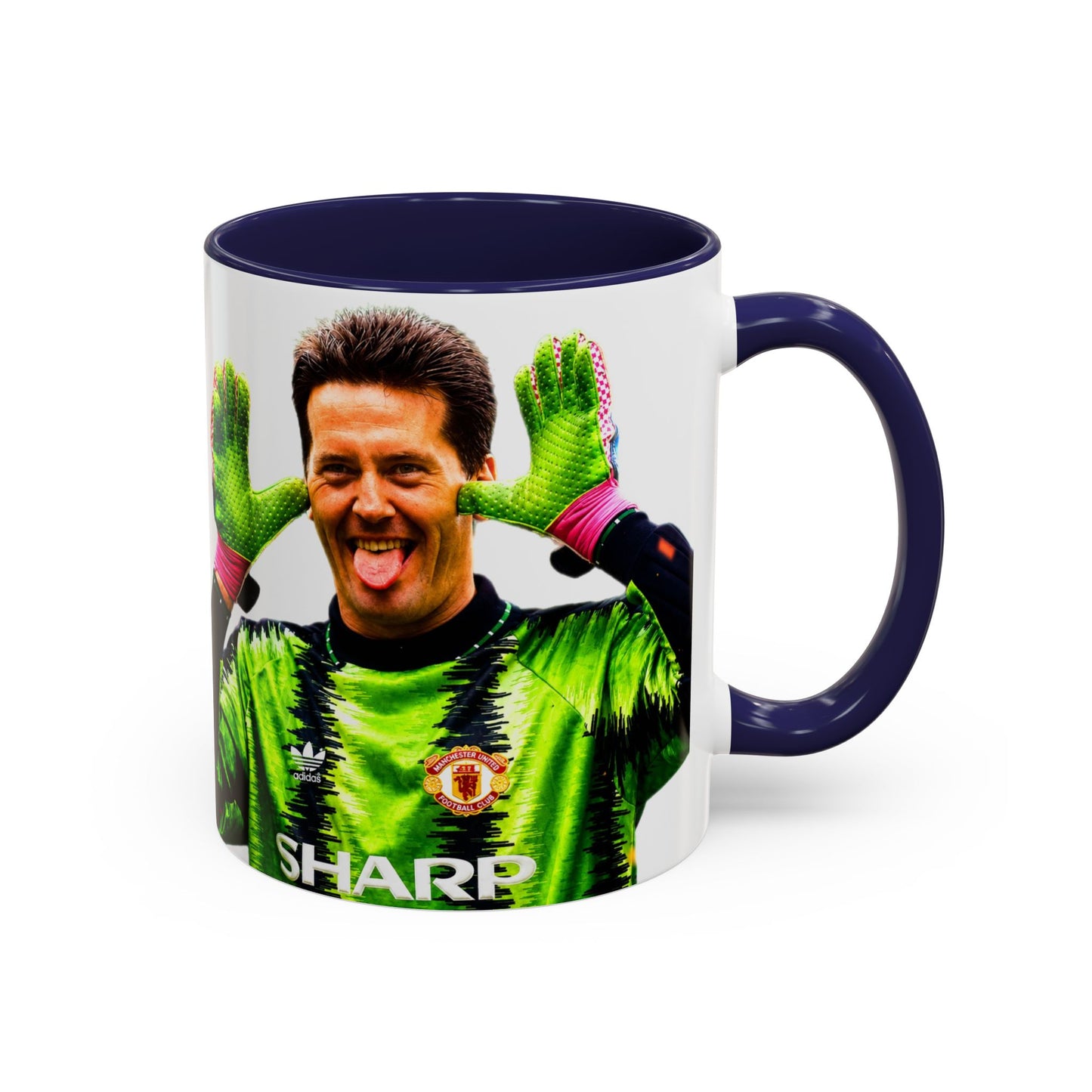 Les Sealey - Manchester United Accent Coffee Mug (11, 15oz)