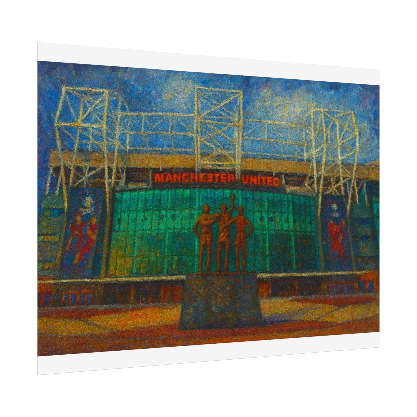 Manchester United Old Trafford United Trinity Poster