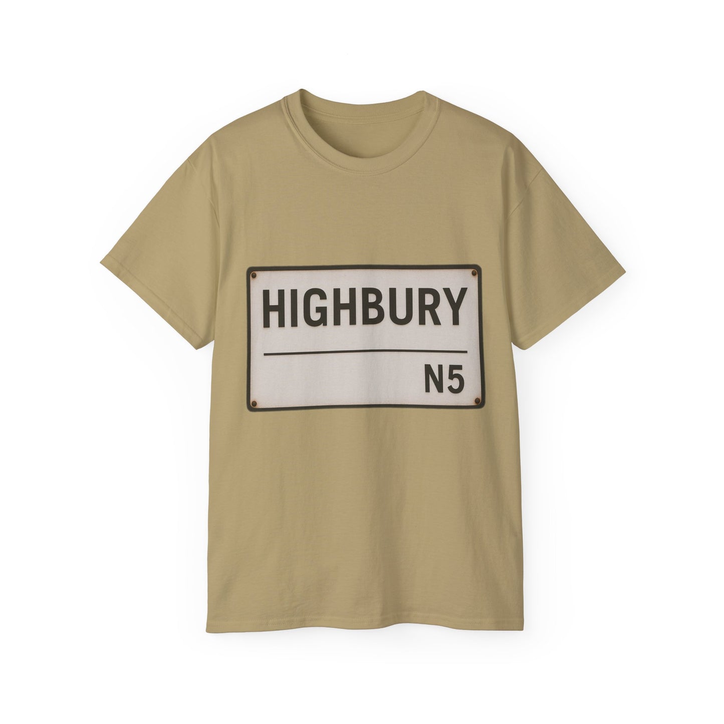 Highbury N5 Arsenal Road Sign T-Shirt