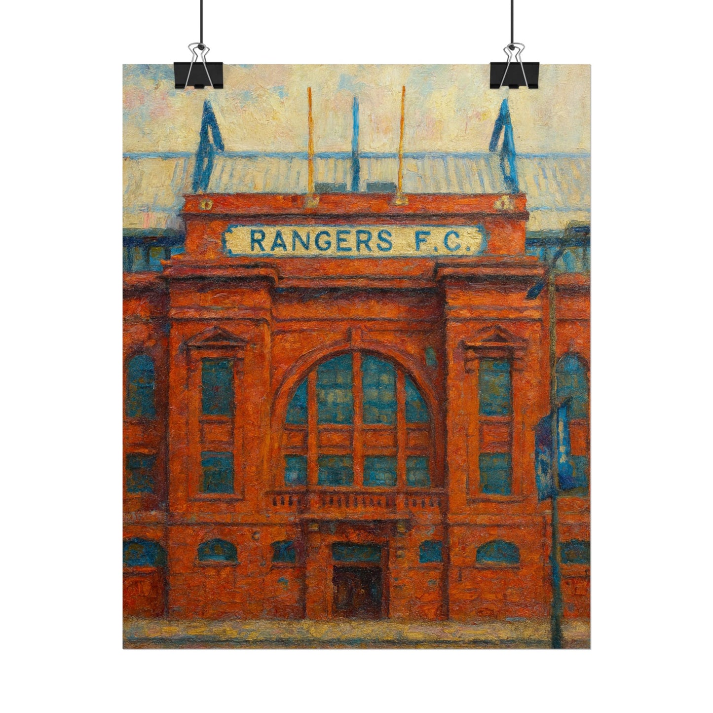 Ibrox Stadium Rangers FC Rolled Posters