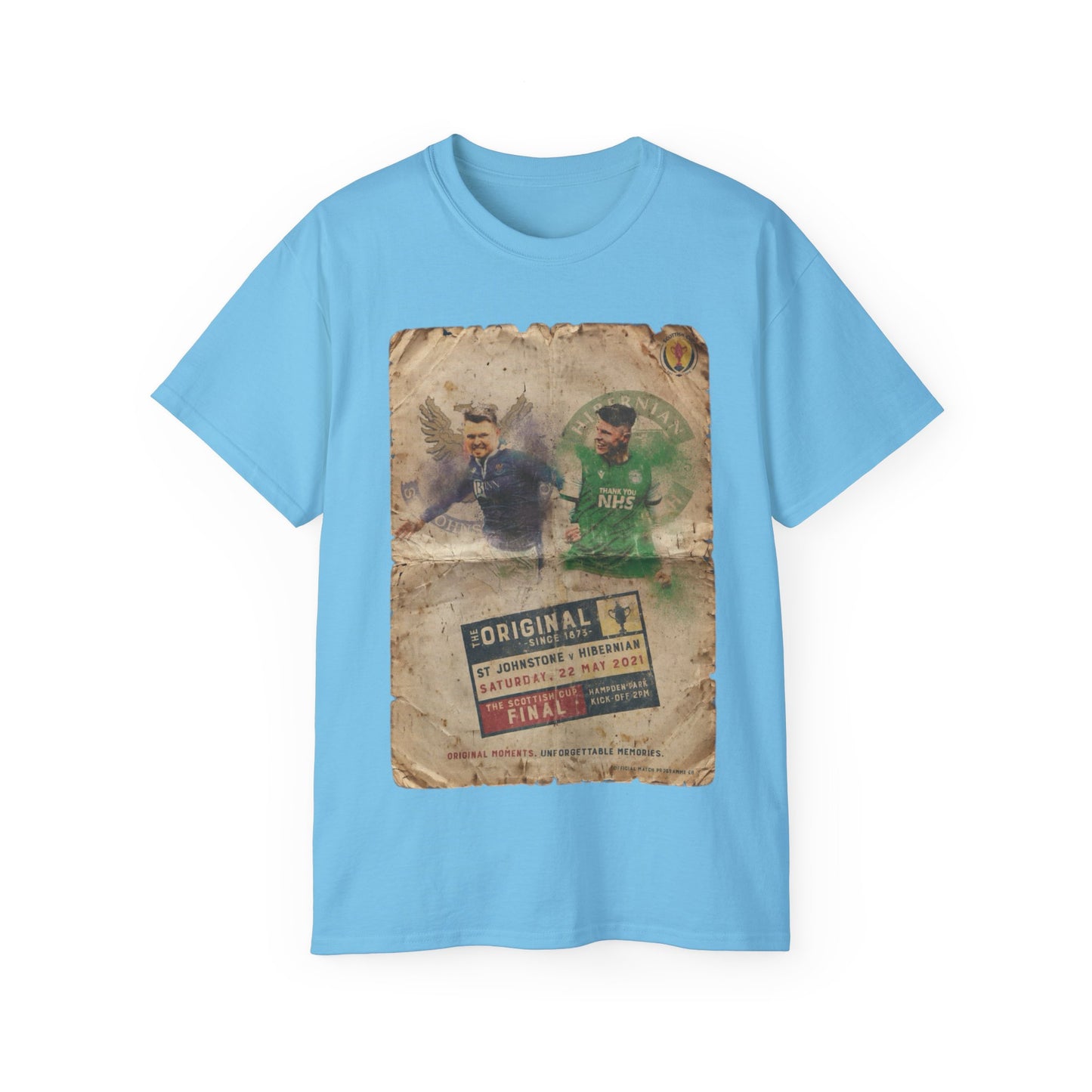 2021 Scottish challenge cup final St Johnstone Hibernian Programme Poster Unisex Ultra Cotton Tee