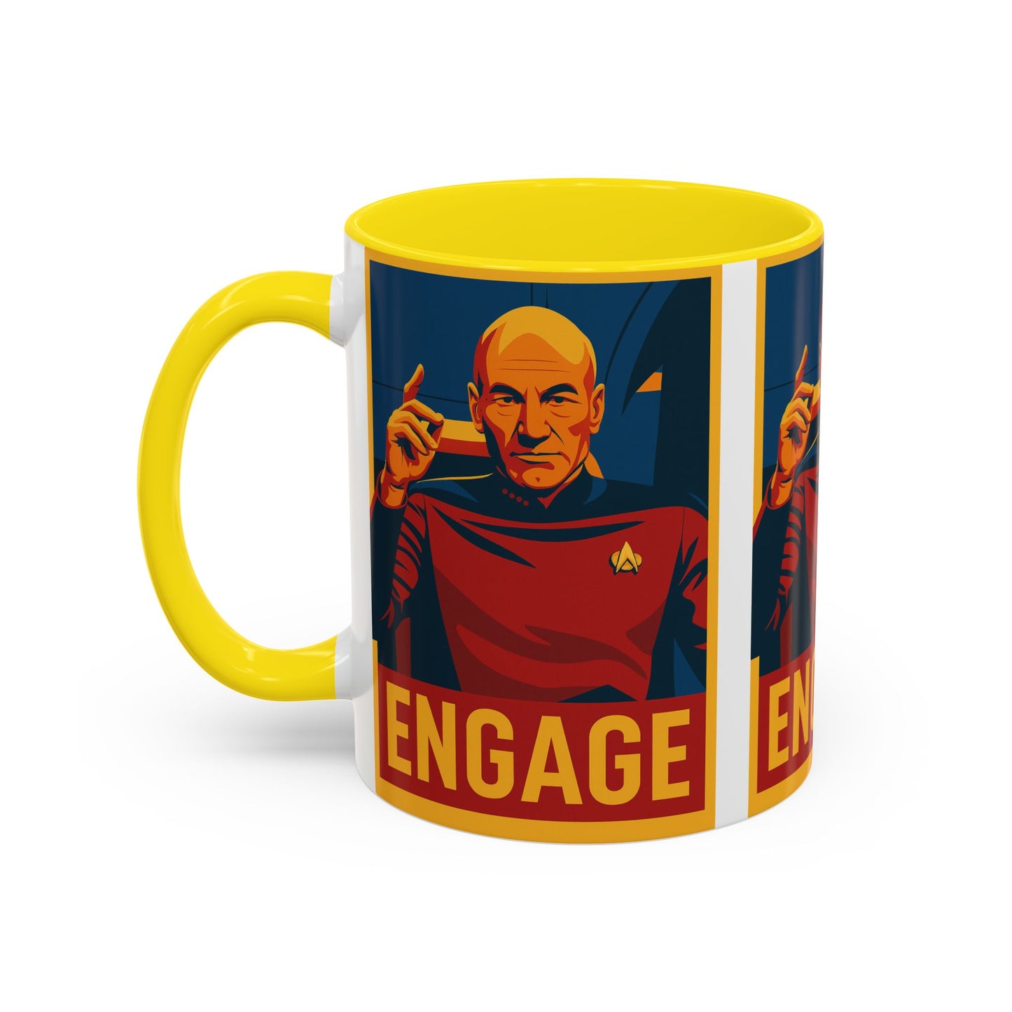 Captain Picard Engage Mug