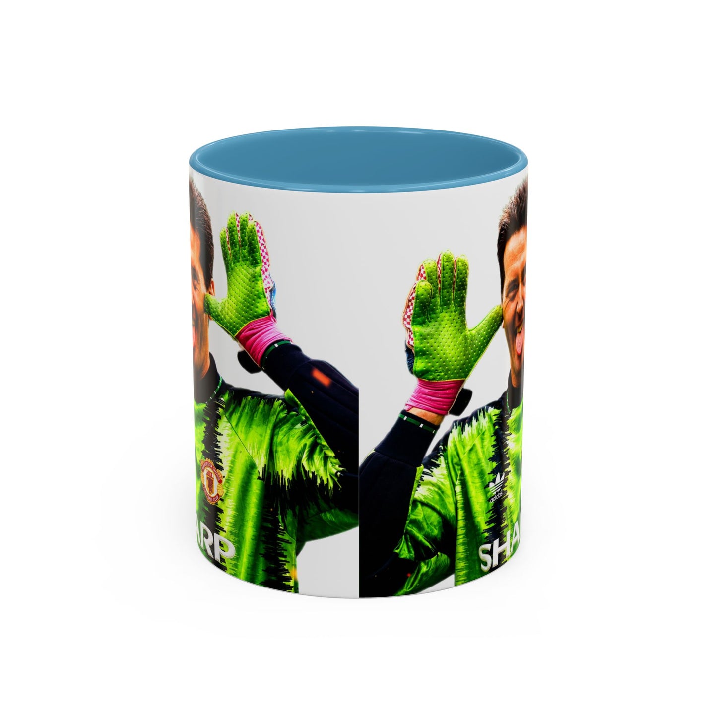 Les Sealey - Manchester United Accent Coffee Mug (11, 15oz)