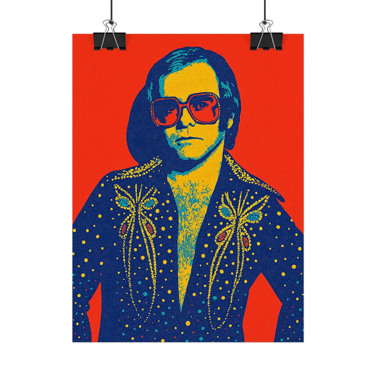 E. John Pop Art Poster