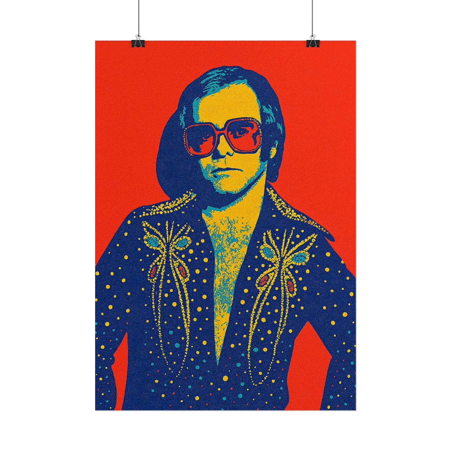 E. John Pop Art Poster