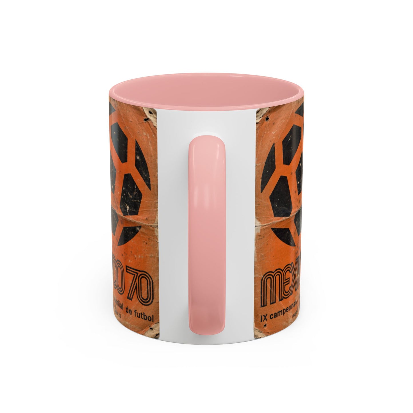 Mexico 70 World Cup Poster Orange  Coffee Mug (11, 15oz)