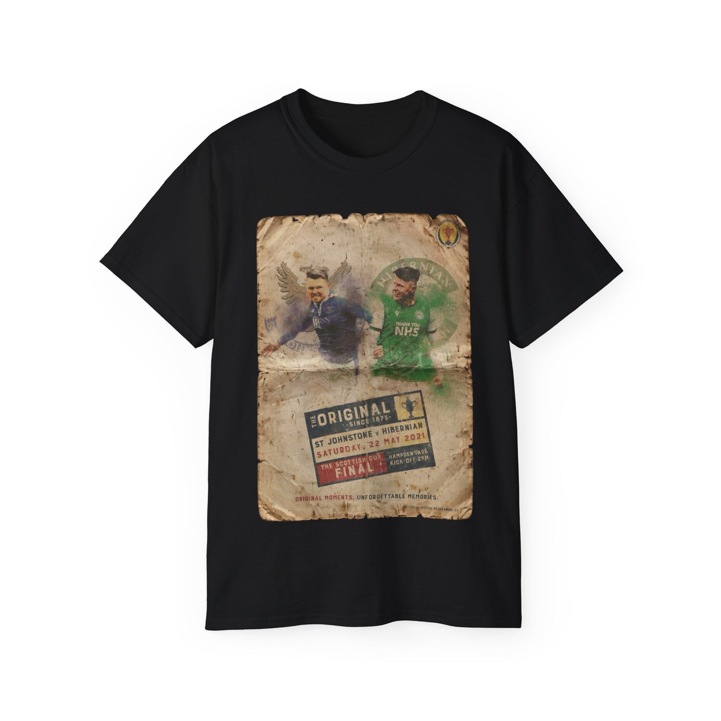 2021 Scottish challenge cup final St Johnstone Hibernian Programme Poster Unisex Ultra Cotton Tee