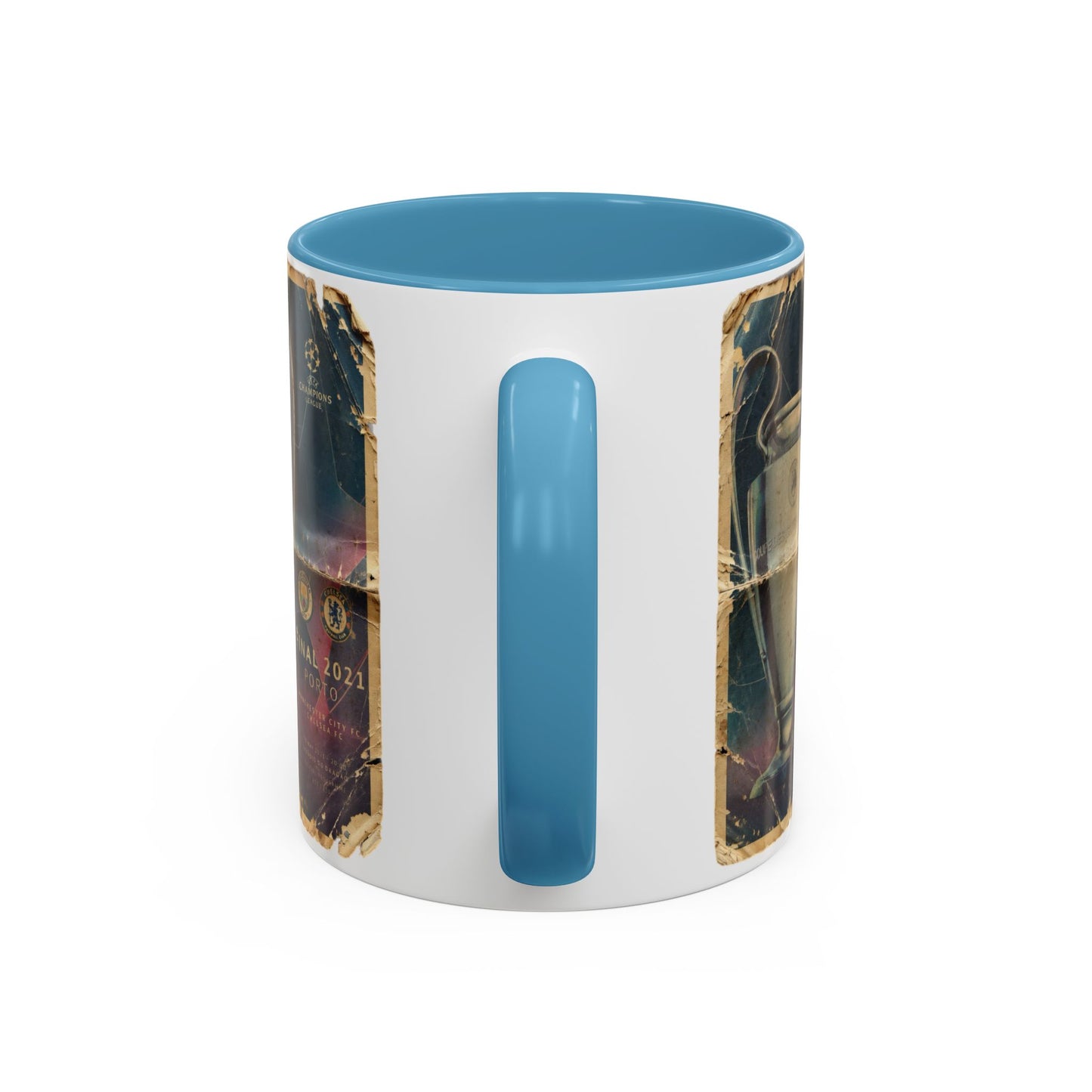 2021 UCL Final Chelsea Manchester City Poster Accent Coffee Mug (11, 15oz)