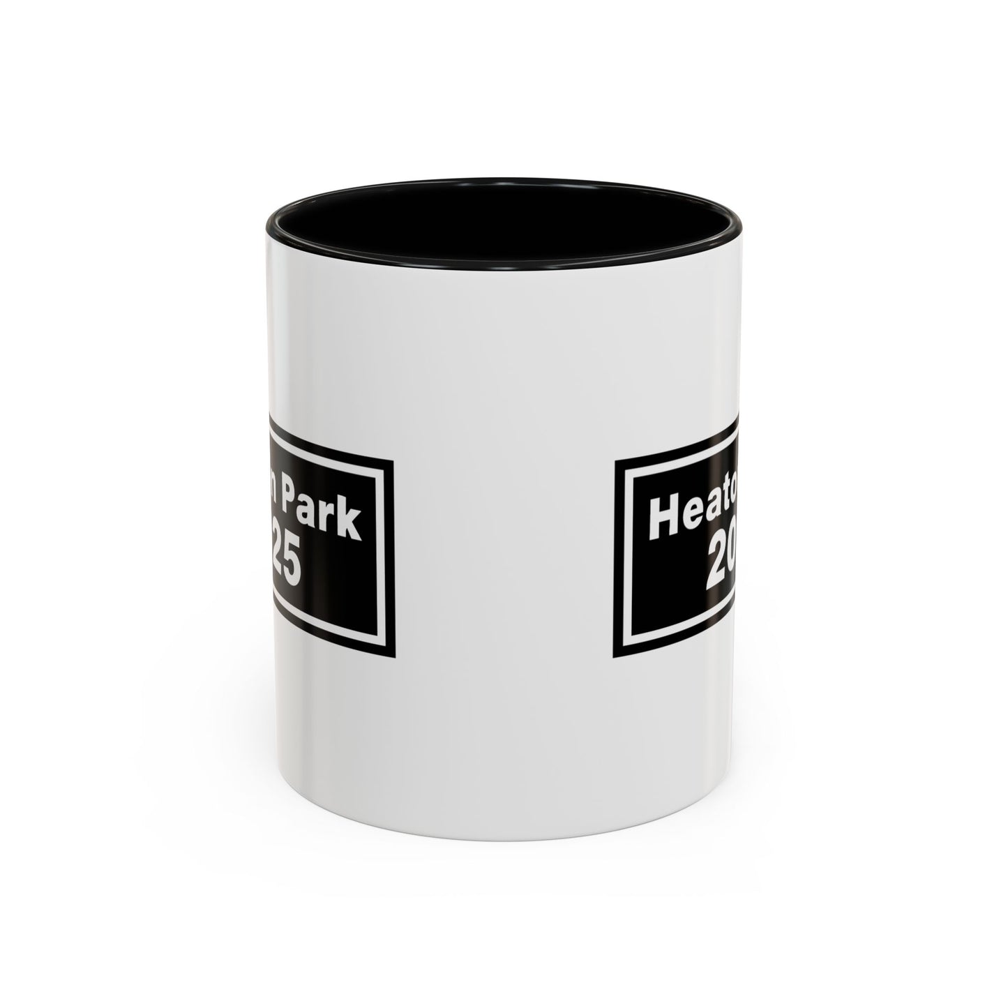 Heaton Park Celebration Mug - Black Accent Coffee Cup, Customizable Gifts, 2025 Graduation, Family Reunion, Unique Collectible