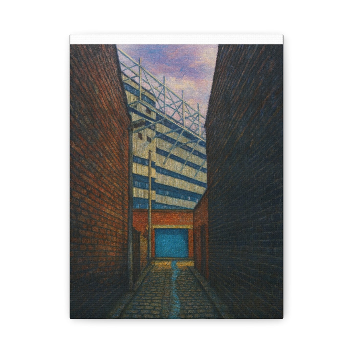 Maine Road Manchester City Back Alley Painting Print Canvas
