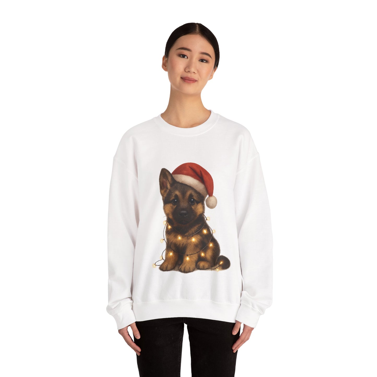 Alsatian Puppy Christmas Dog Sweatshirt