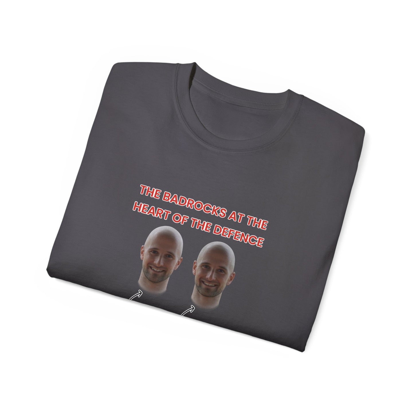 The Badrocks at the heart of the defence - James and David Badrock Prestwich Heys Unisex Ultra Cotton Tee