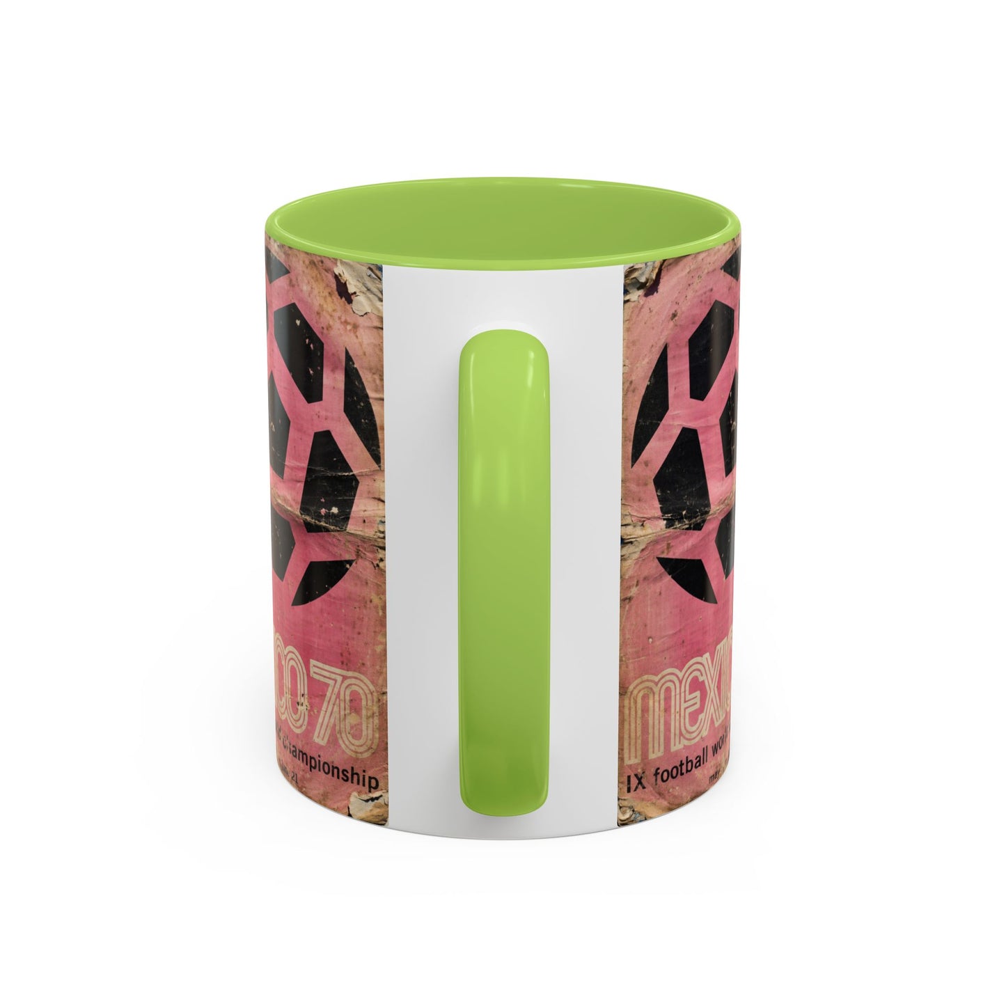 Mexico 70 World Cup Poster Pink Coffee Mug (11, 15oz)