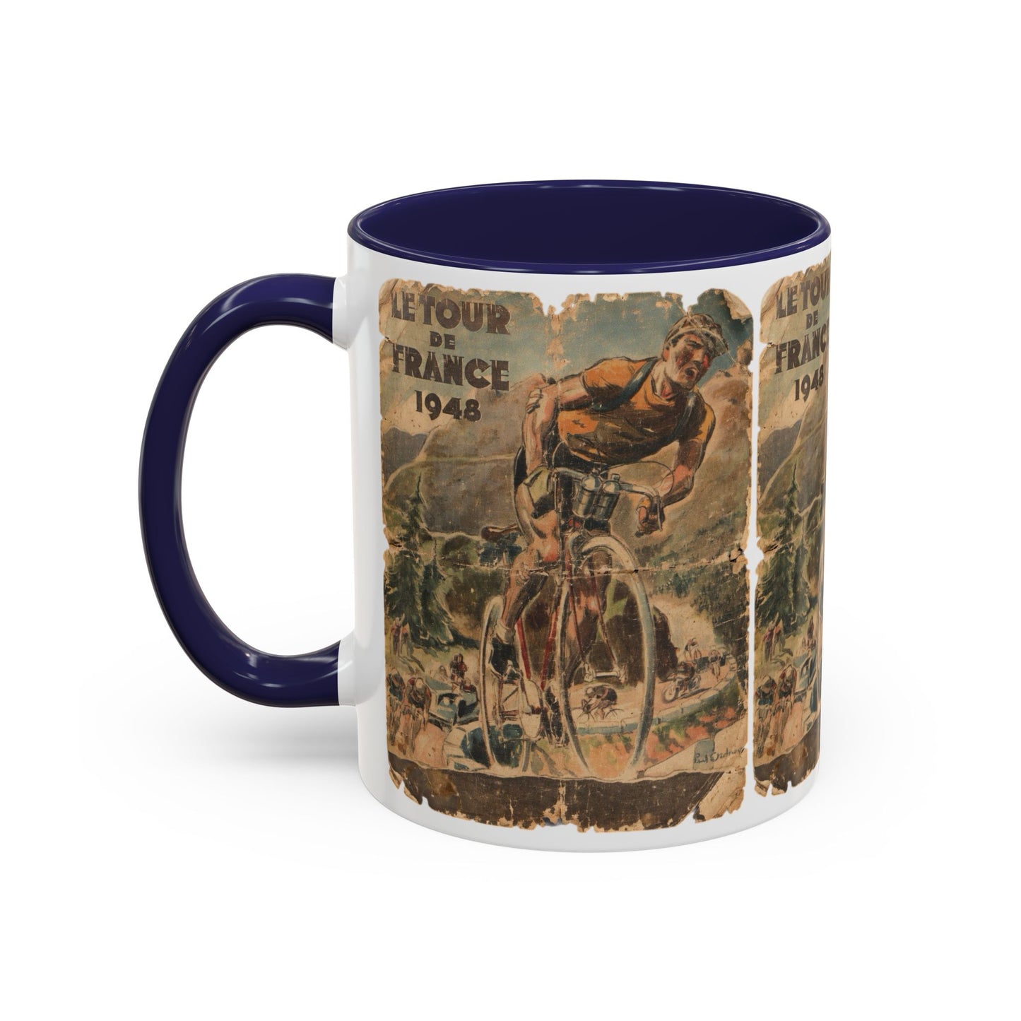 Tour De France 1948 Poster Coffee Mug (11, 15oz)