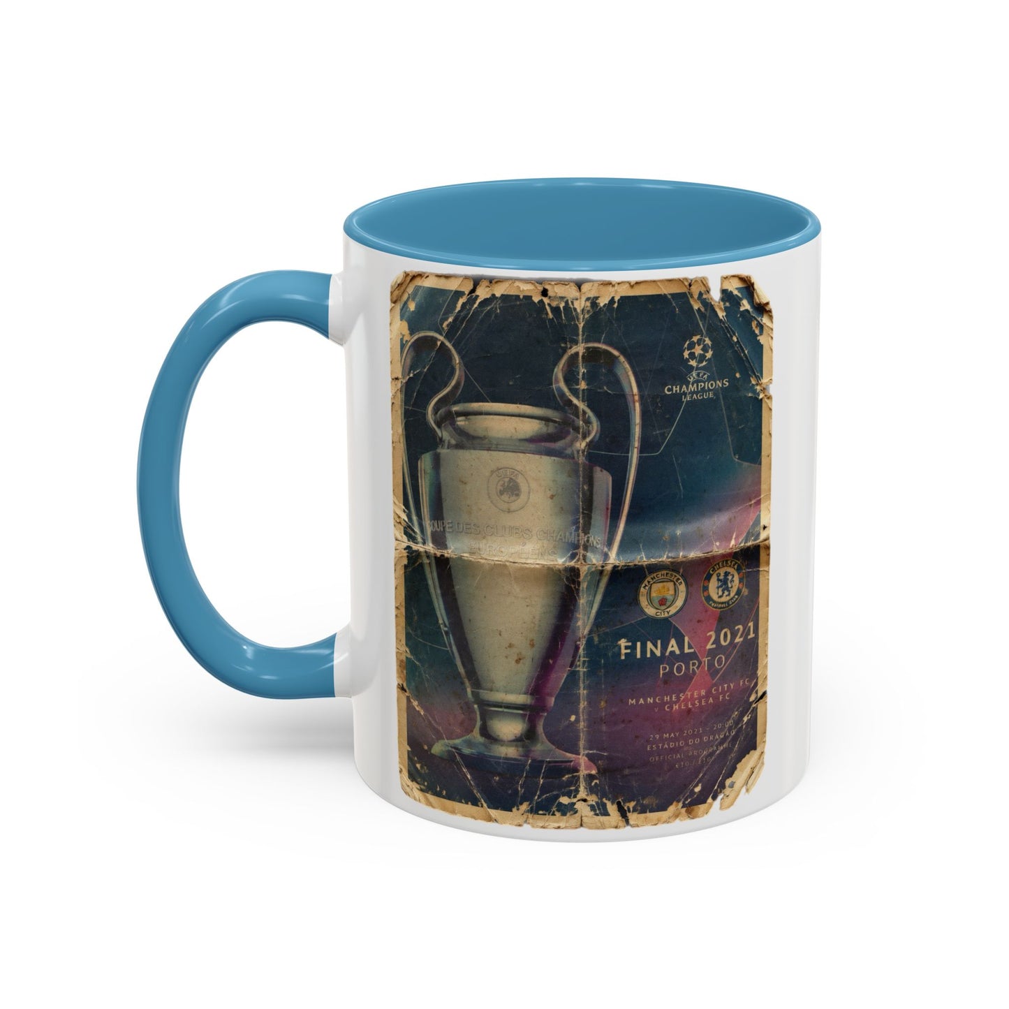 2021 UCL Final Chelsea Manchester City Poster Accent Coffee Mug (11, 15oz)