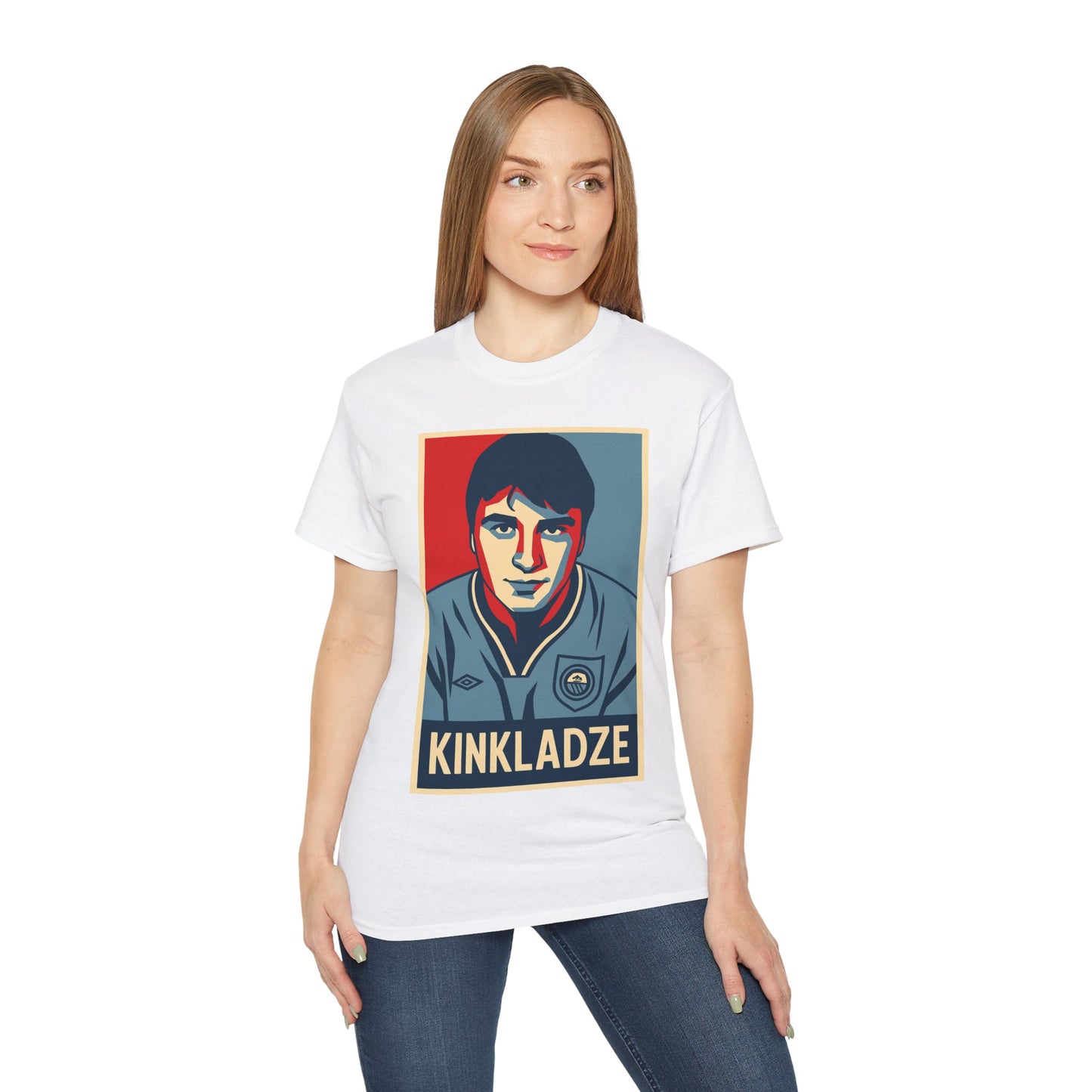 Georgi Kinkladze Hope Poster T-Shirt - Manchester City