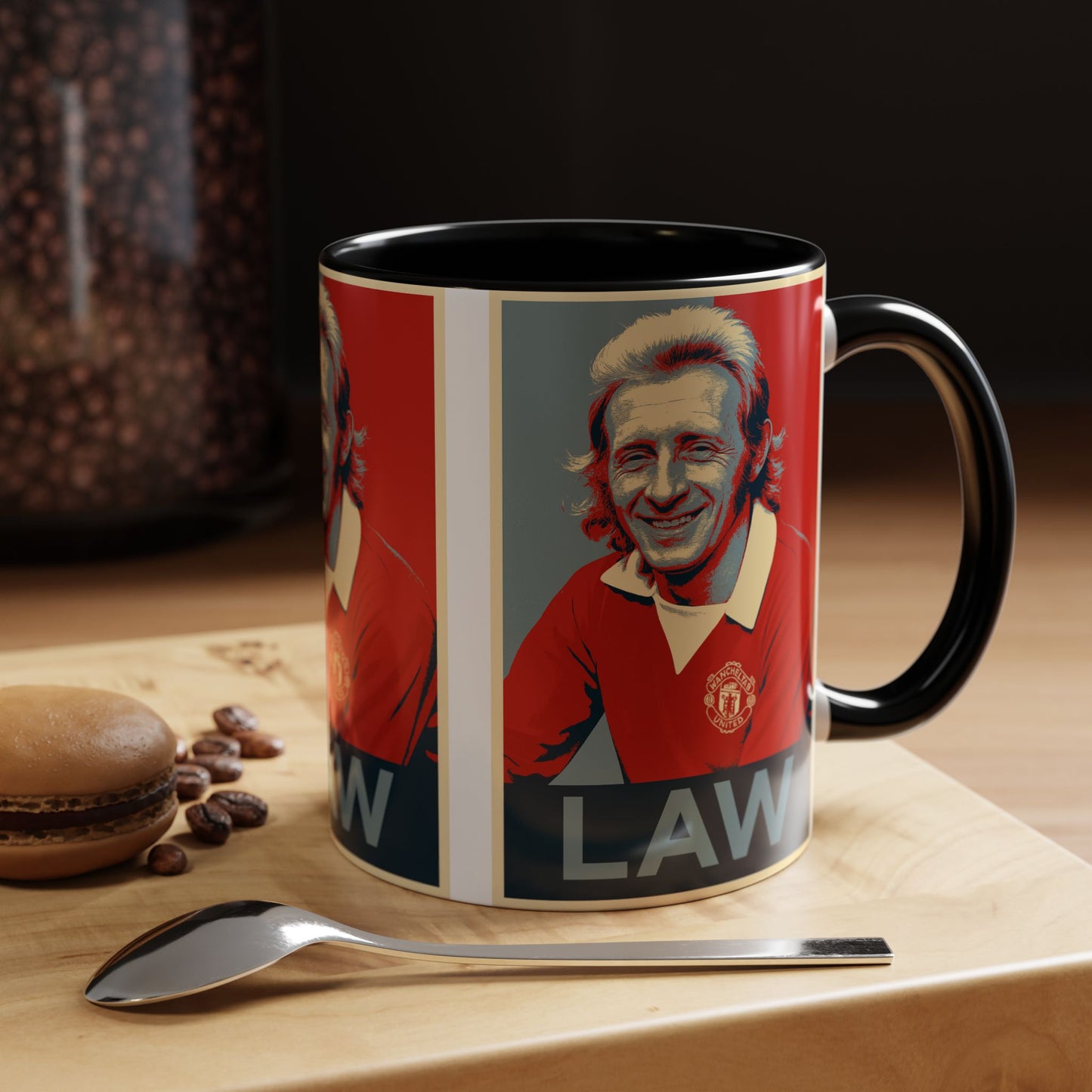 Denis Law Hope Poster Mug - Manchester United