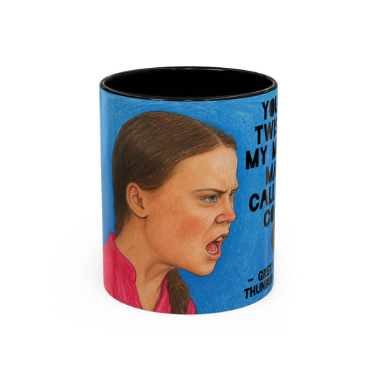 Greta Thunberg Happy Mondays Step On Mug