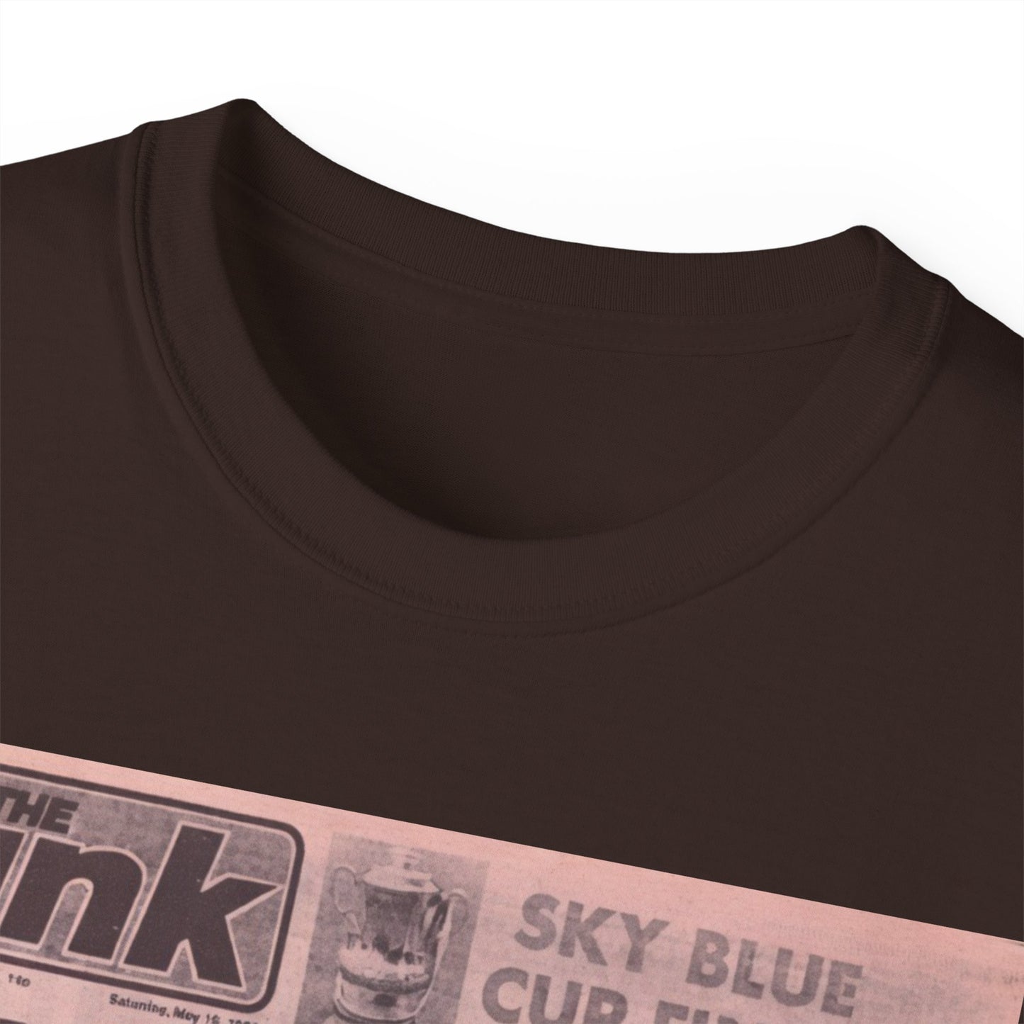Coventry City Newspaper The Pink FA Cup Final 1987 Unisex Ultra Cotton Tee